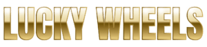 Lucky wheels title gold font