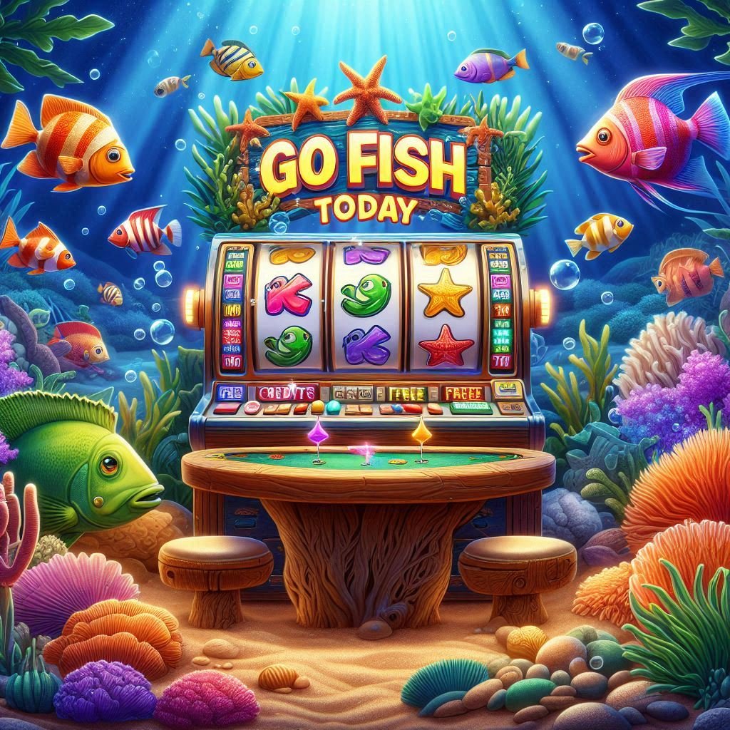 Slot machine with fish